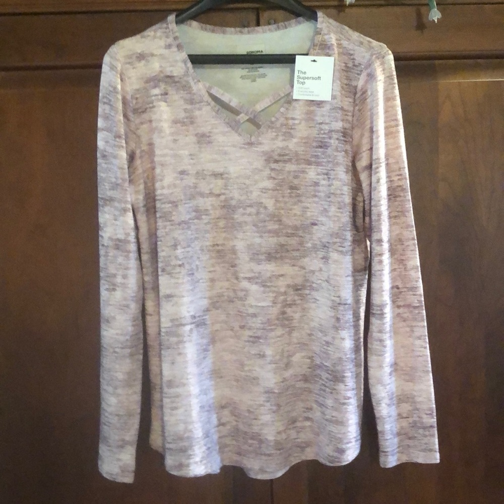 NWT size M Womens Sonoma long sleeve top